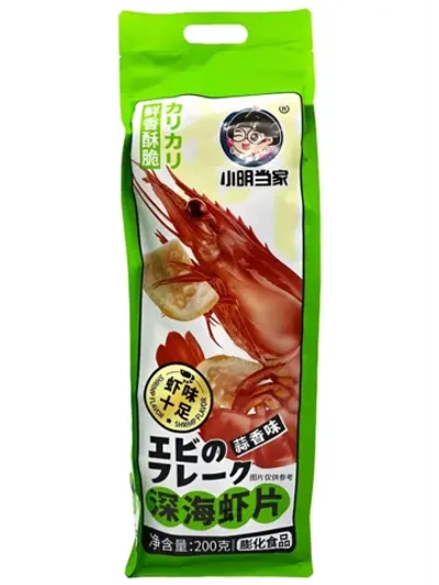 Азиатские чипсы Дандзя со вкусом Креветок и Чеснока 200 г