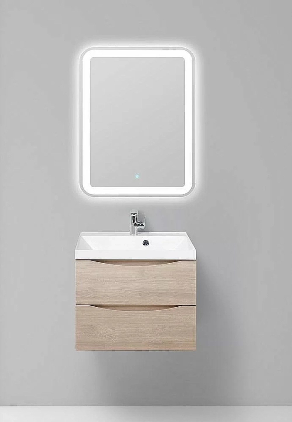 Тумба с раковиной Belbagno MARINO 60 подвесная Rovere Grigio