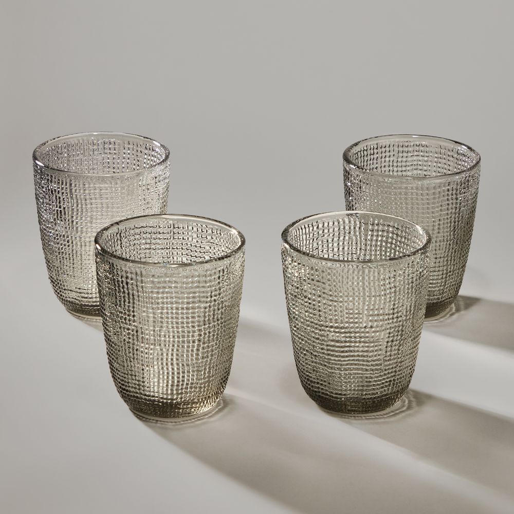 НАБОР СТАКАНОВ "TEMPO" GREY 4 ШТ./300 МЛ