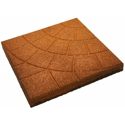 Резиновая плитка «Паутинка» 350х350х30 мм Оранжевая