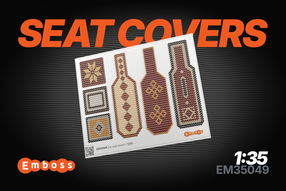 Car seat covers type 1 1/35 (3D decal)