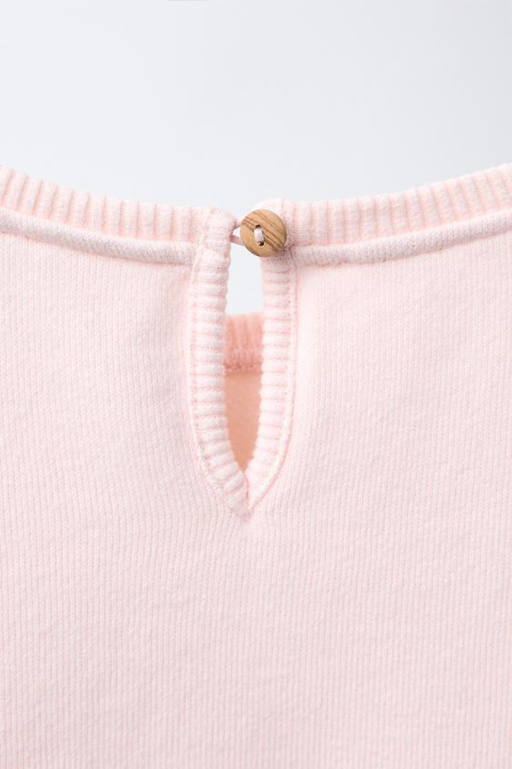 ZARA ТОЛСТОВКА С БАНТОМ ИЗ ВЕЛЬВЕТА, РОЗОВЫЙ