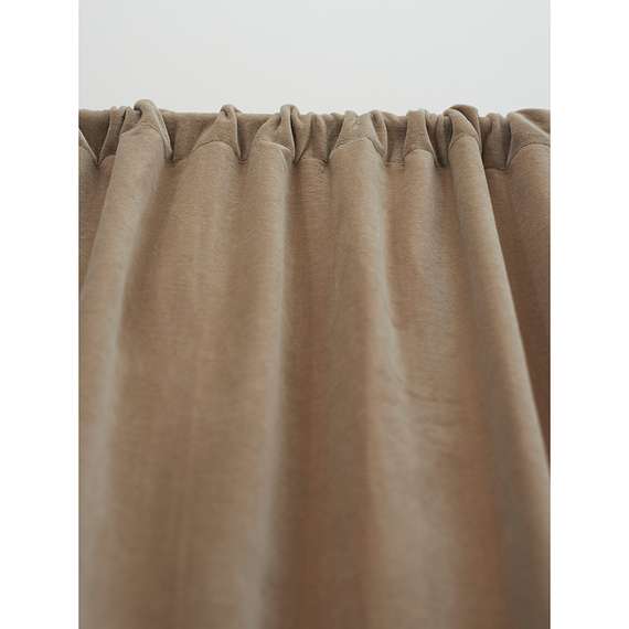 Штора из хлопкового бархата бежевого цвета из коллекции essential, 150х290 см