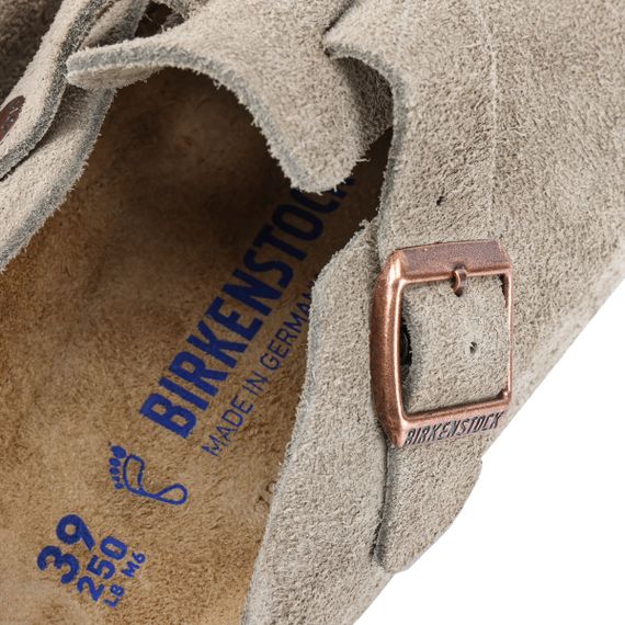 Birkenstock Boston Soft Footbed Домашние тапочки Серый, Обычный Свободный покрой Унисекс