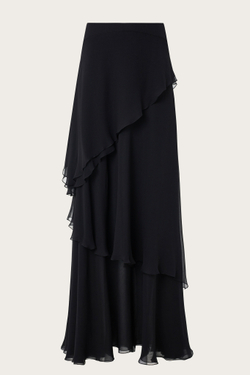 ЮБКА ИЗ ЧЕРНОГО ШЕЛКА