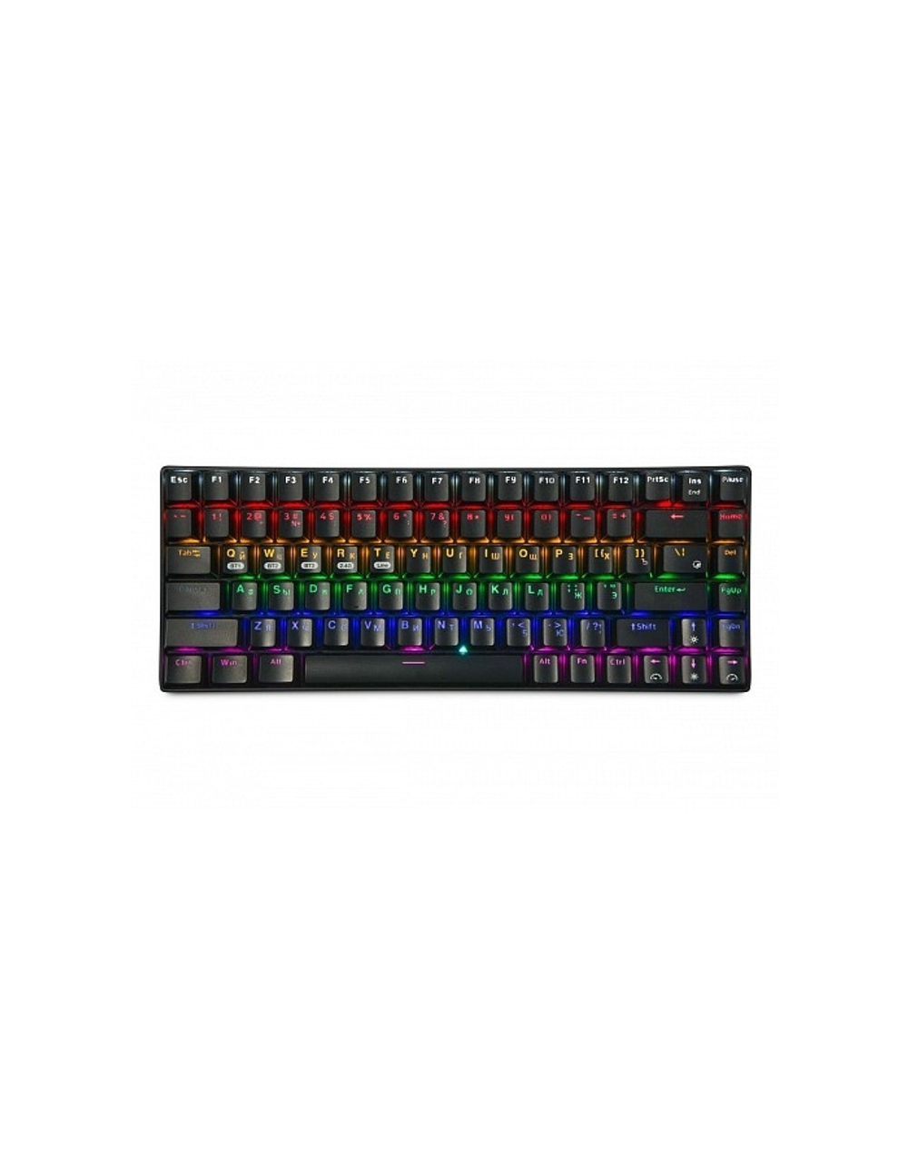 Клавиатура Клавиатура беспр. механ. Gembird KBW-G510L (чёрн), BT 5.0 / 2,4 ГГц / USB, мет, переключатели Outemu Blue