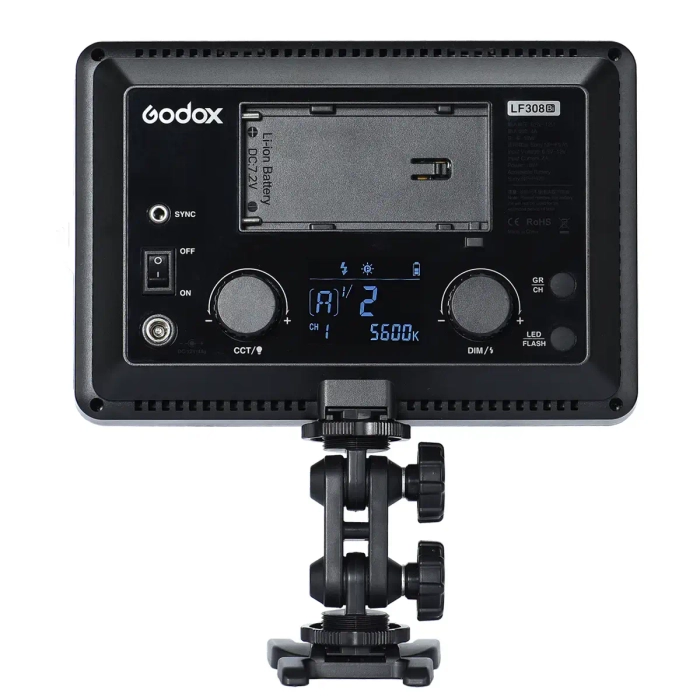 Осветитель светодиодный с функцией вспышки Godox LF308BI накамерный