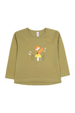 Лонгслив д/девочки M1139KL-3/6 р.110 оливковый (Такро)