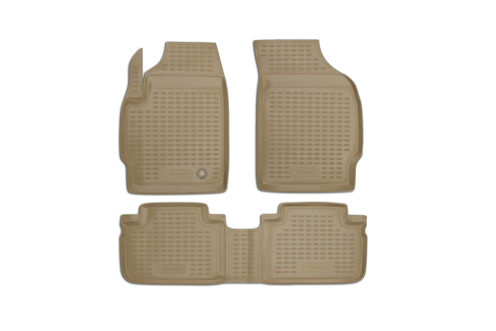 Коврики в салон FORD Escape 2007-, 3 шт. (полиуретан, бежевые)  AFM1624212