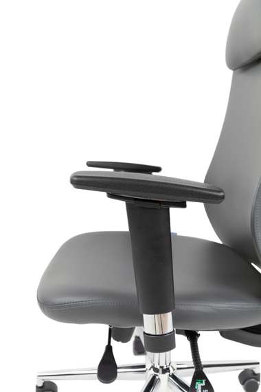 Офисное кресло Chairman 500LUX Россия экокожа cерый