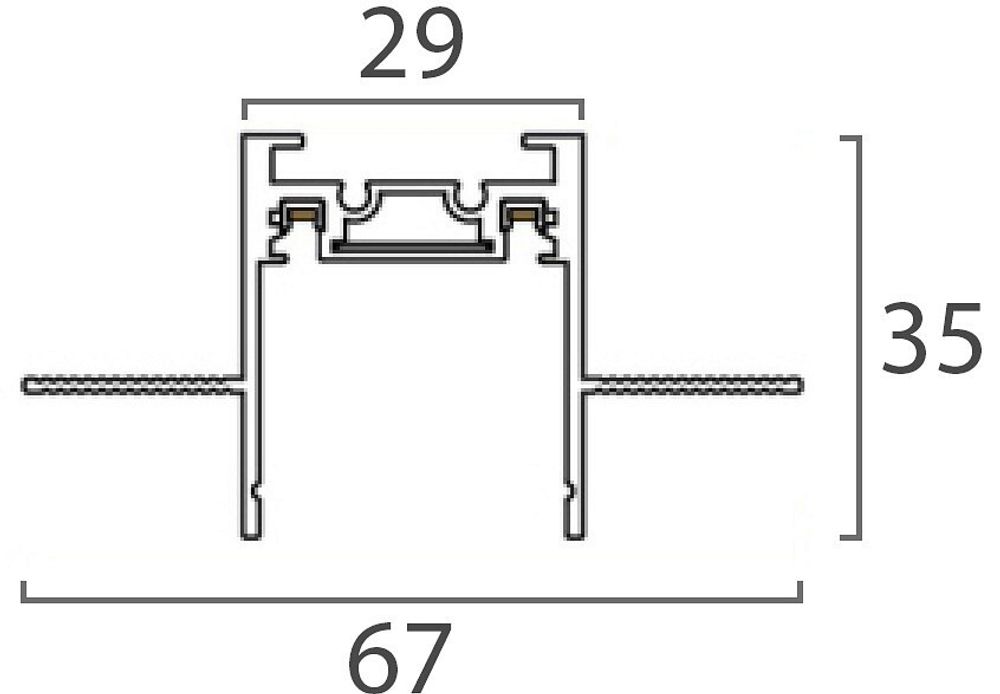 Трек встраиваемый Italline KREATOR IT09-9021 black tube