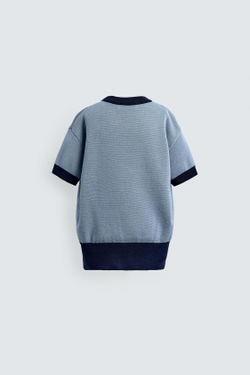 ZARA X DISNEY ТРИКОТАЖНАЯ ФУТБОЛКА DONALD DUCK, СИНИЙ