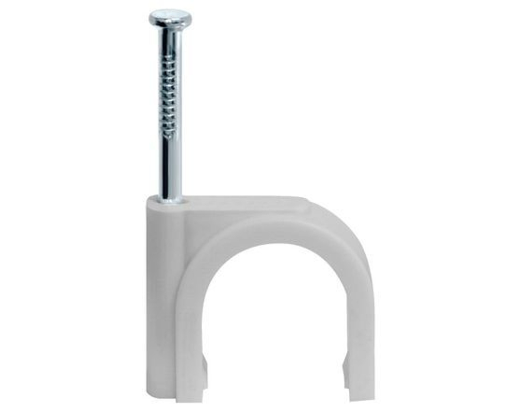 Скоба крепежная круглая с гвоздем, диаметр 4мм NCR-04-50, упаковка 50шт, Navigator 71065