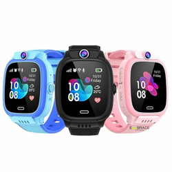 Розовый Детский Смарт часы Y31 с GPS и SIM картой, Wifi, камерой, кнопкой SOS, будильником и телефоном / Smart Watch Y31