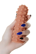 Насадка на фаллос с бугорками по поверхности Extreme Sleeve 002 S-size - 12,7 см. (Цвет: телесный)