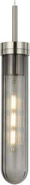 Светильник подвесной 1*Е27 2200/11/01P никель/дымчатый Sevage Stilfort