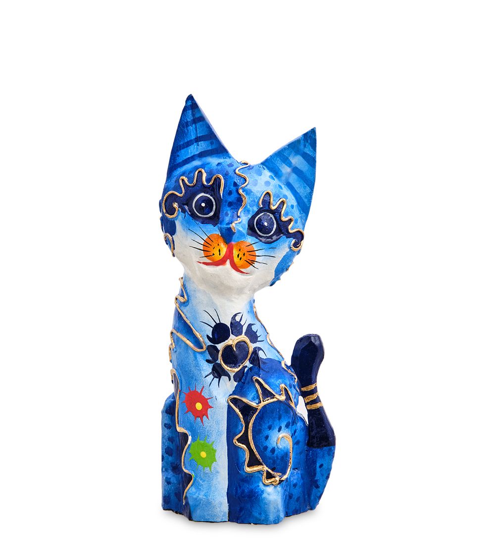 Decor and Gift 99-024 Фигурка «Кошка» н-р из двух 30, 20 см (албезия, о.Бали)