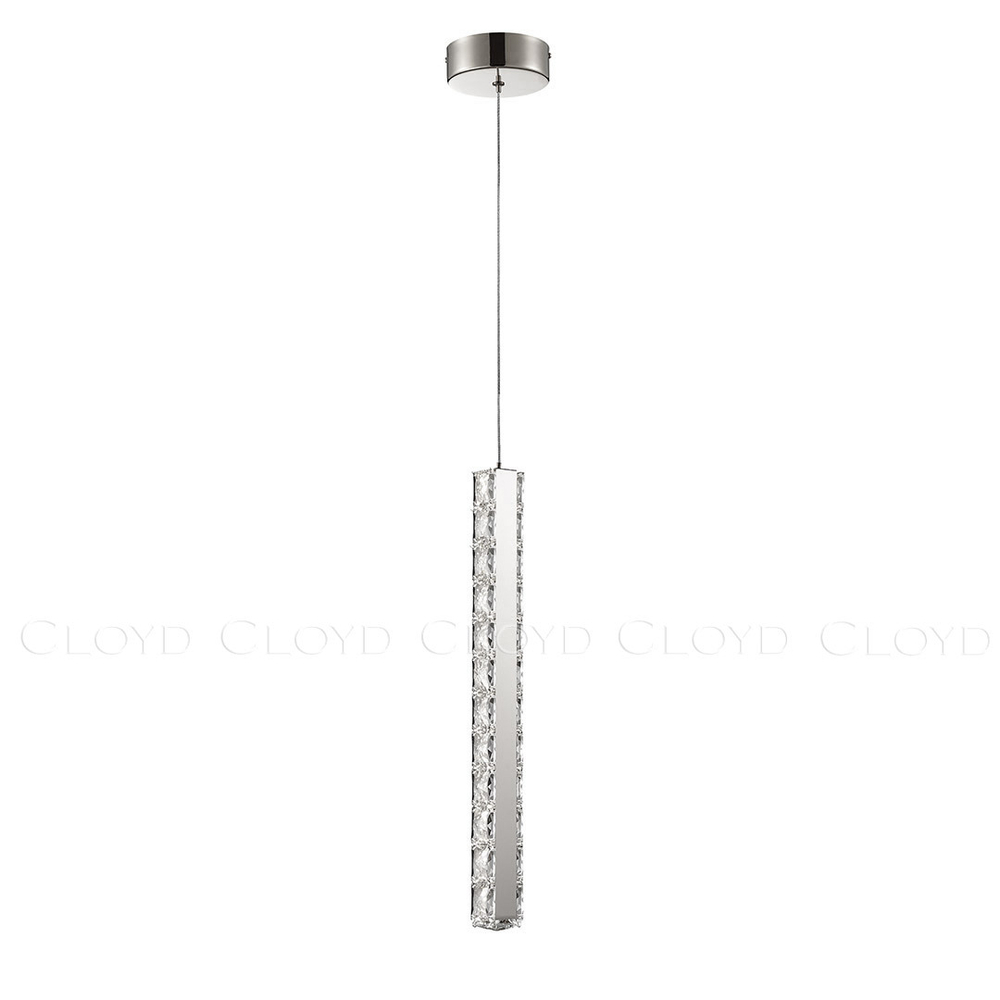 Подвесной светильник Cloyd ELATA P1 / выс. 55 см - хром (арт.11561)