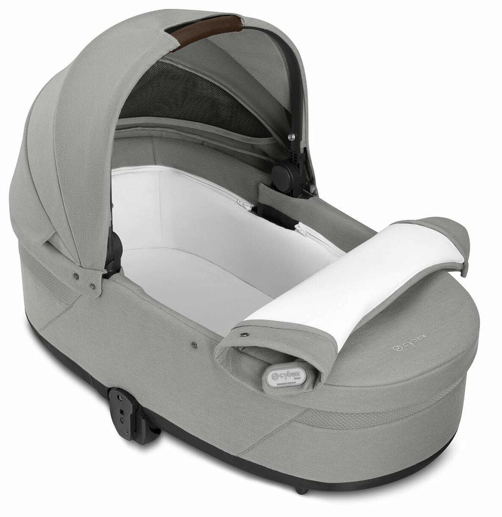 Коляска Cybex Balios S Lux SLV complete Aton S2 Moon Black 3 в 1 Stone Grey с дождевиками