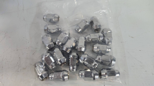 Гайка M12*1,25*35, конус, ключ 19, хром (20 шт. комплект)