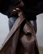 Сумка Kazyrnaya Тоут Marble коричневая