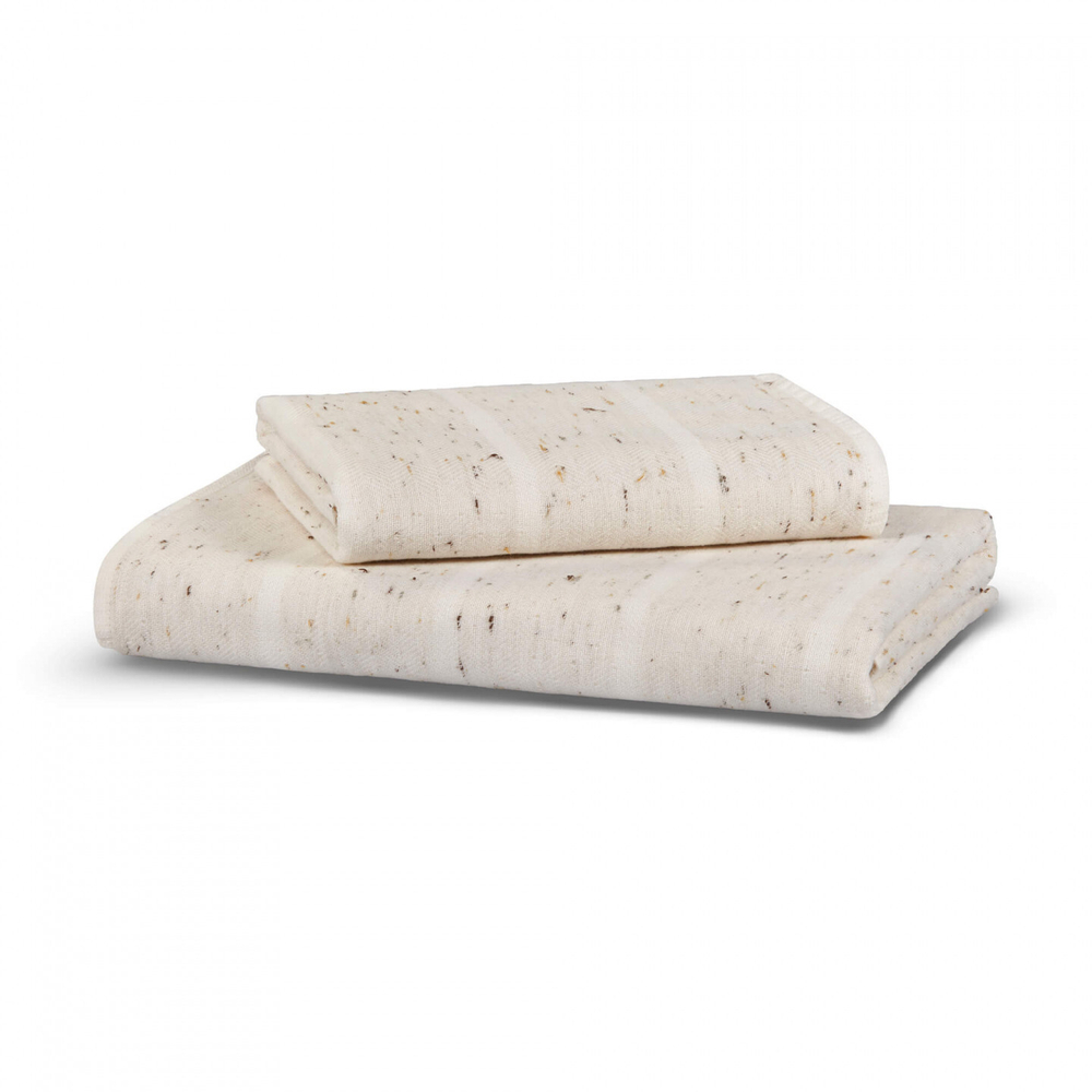 Полотенце 50x100 Hamam Estiva Neppy слоновая кость/коричневый