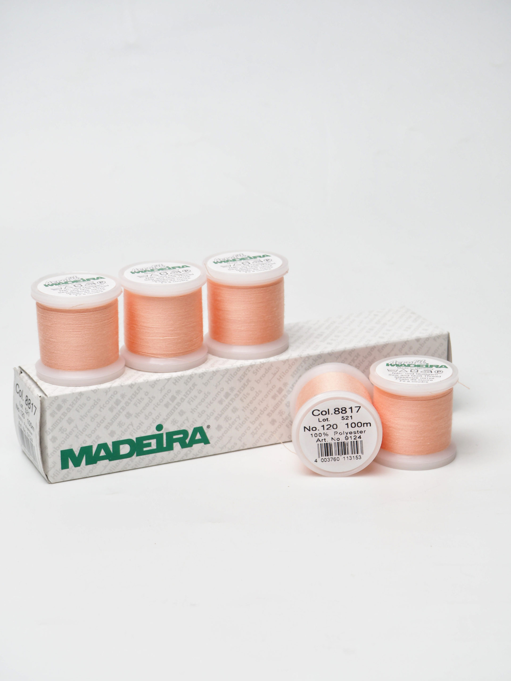 Нитки швейные Madeira aerofil № 120 Col. 8817 персик (100 м)