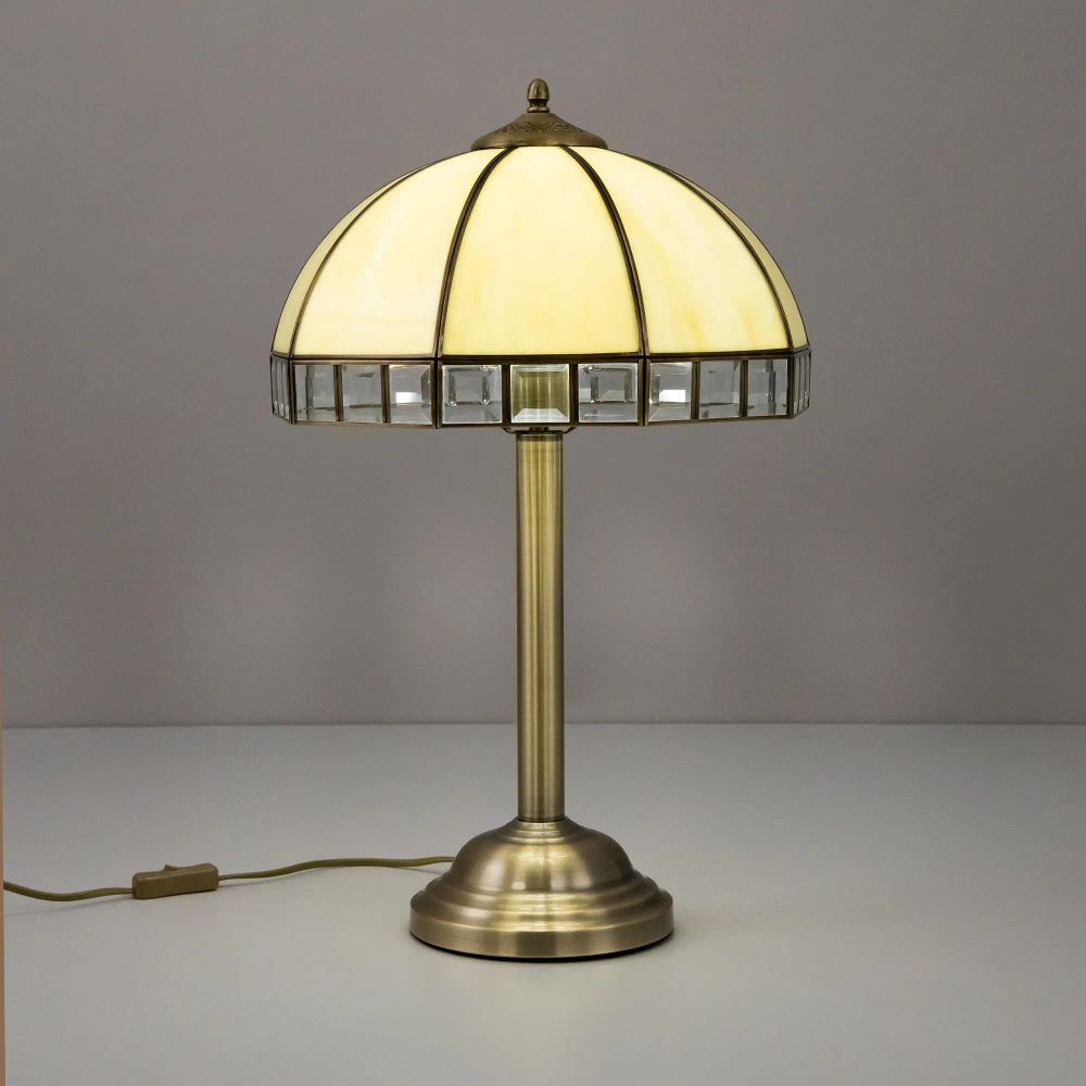 Citilux Шербург-1 CL440811 Настольная лампа витражная Бронза