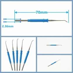 Набор электродов 70 мм монополярных для коагулятора ЭХВЧ с диаметром штекера 2,4 мм