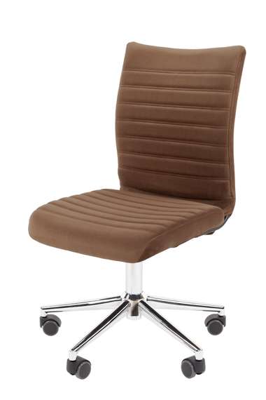 Офисное кресло Chairman 033 Россия ткань велюр T-14 коричневый