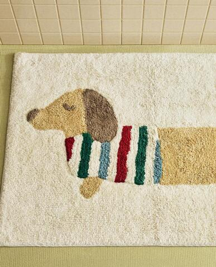 ZARA HOME ДЕТСКИЙ ХЛОПКОВЫЙ КОВРИК, СВЕТЛО-БЕЖЕВЫЙ