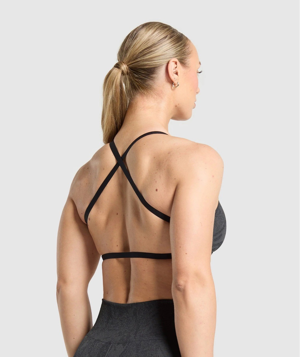 Топ GYMSHARK Adapt Camo Sports Bra Black