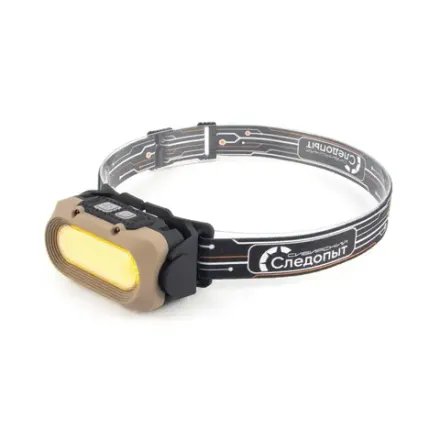 Фонарь налобный "СИБИРСКИЙ СЛЕДОПЫТ-LINKOS", 1 COB+6 LED SMD, аккум.1x1800mAh
