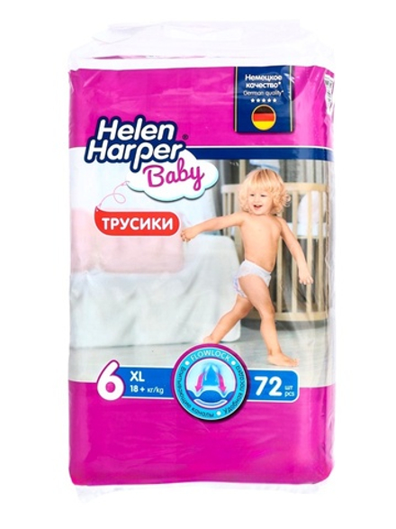Трусики-подгузники Helen Harper Baby XL 18+ кг, 72 шт