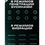 Мастурбатор Warrior с пенетрацией и массажем бусинами 26,8 см