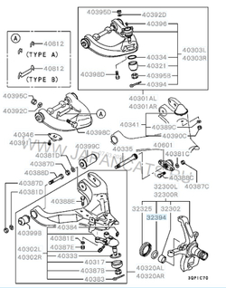 Стопорное кольцо ступицы / шайба поворотного кулака MITSUBISHI L200/PAJERO /RVLT-MB160671