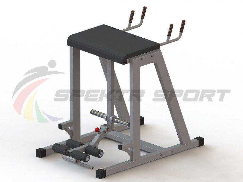 Обратная гиперэкстензия Spektr Sport с отягощением (свободный вес)