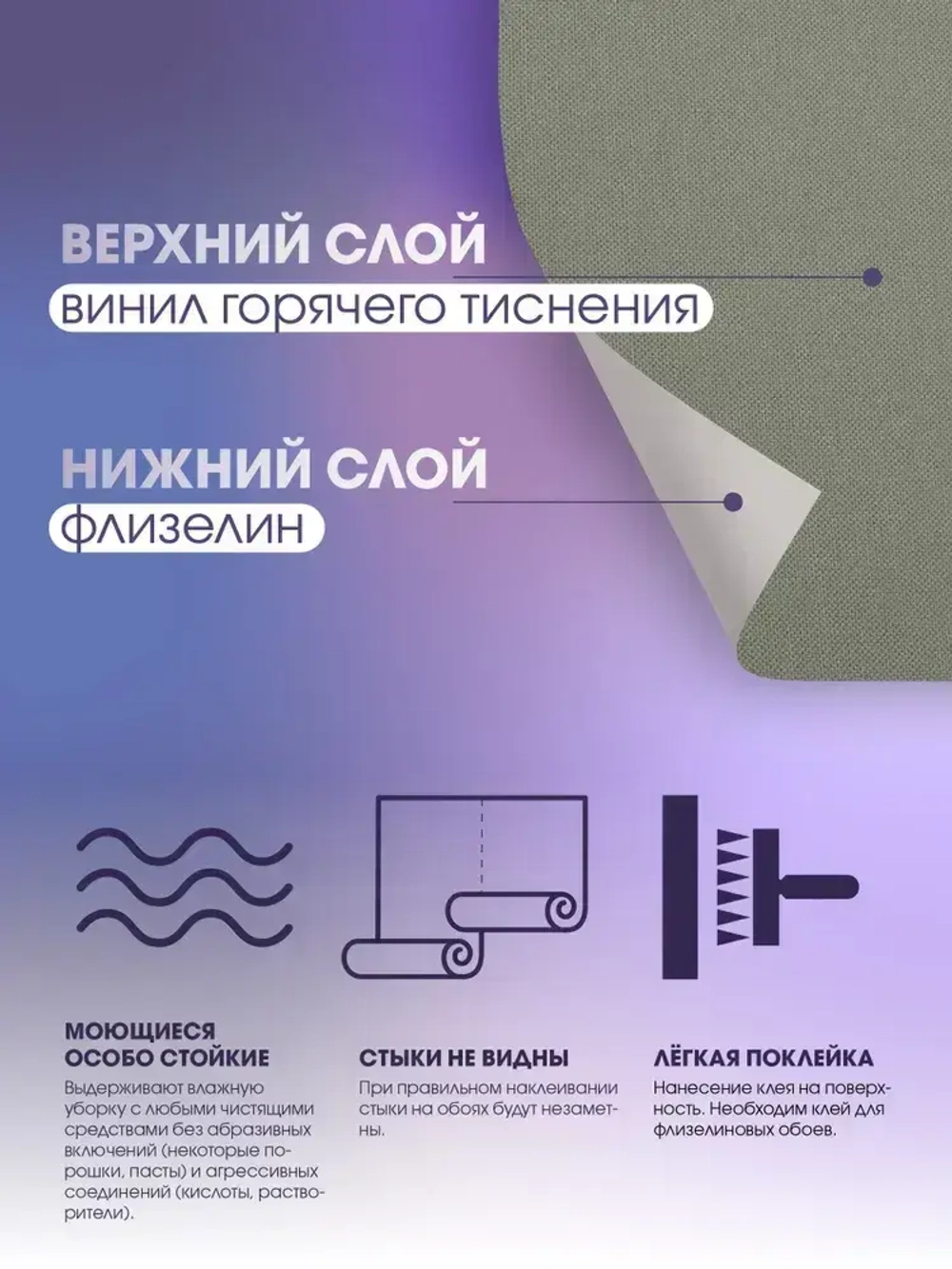 Обои флизелиновые 1,06 RENOWA 38201-05 Pole Текстильный фон Лён Рогожка Матовые Зелёные Метровые