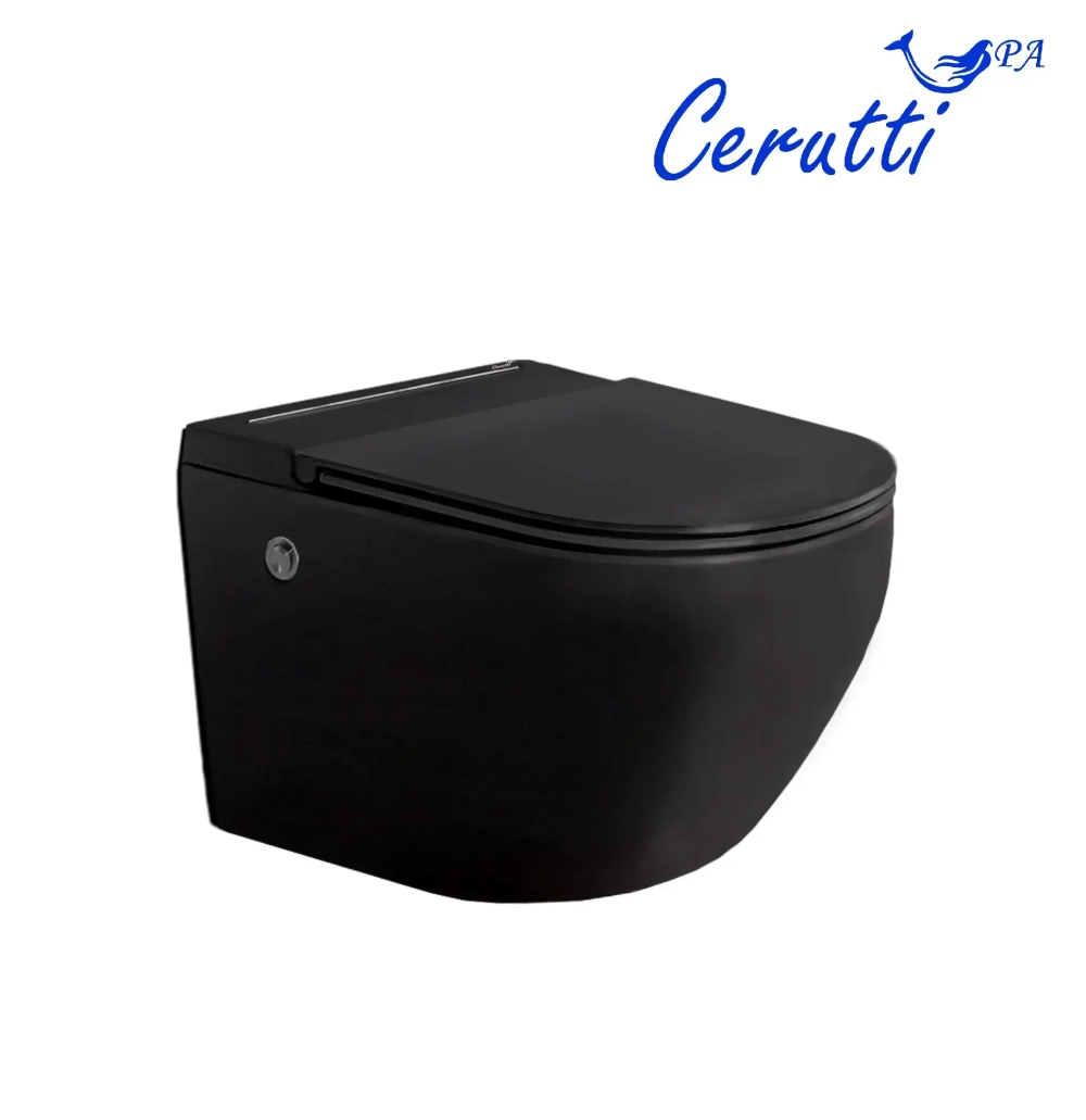Унитаз SELLA Aria Pulse MB подвесной с функцией импульсного смыва, безободковый Ceruttispa CT10194 (590х360х380)