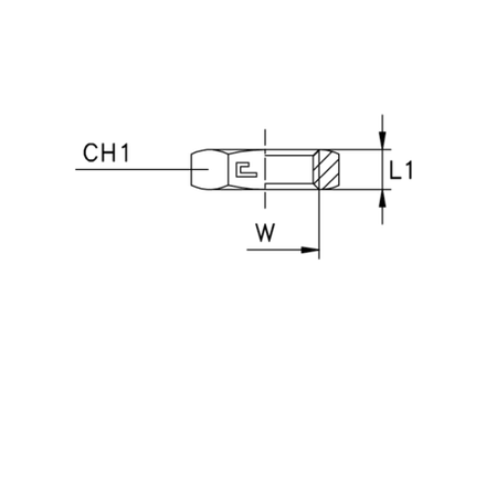 Гайка шестигранная стопорная VH UNF 9/16"