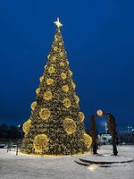 светодиодные сферы на елку