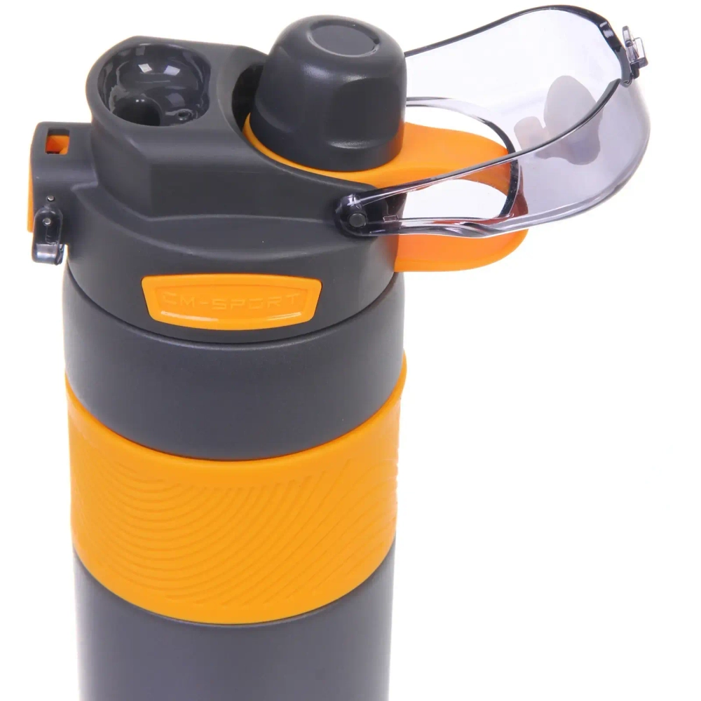 Термос 600мл «Фитнесс», цвет темно-серый