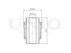Сайлентблок внутренний заднего нижнего рычага UNIO RMP-20472