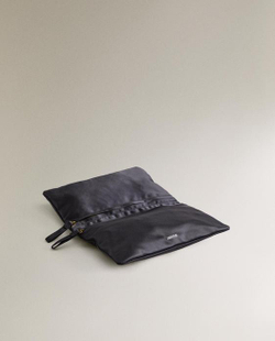 ZARA HOME САТИНОВАЯ КОСМЕТИЧКА ДЛЯ ПРЕДМЕТОВ, ТЕМНО-СИНИЙ