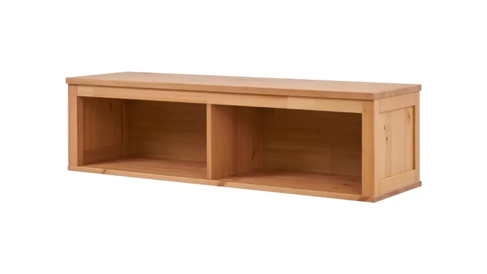 Полка навесная - аналог IKEA HEMNES / ХЕМНЭС/ ХЕМНЕС / КЫМОР / ИКЕА 124х34х37 см, светло-коричневый