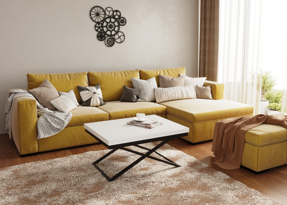 Стол-трансформер ГЗМИ Орфей 1, черный/белый