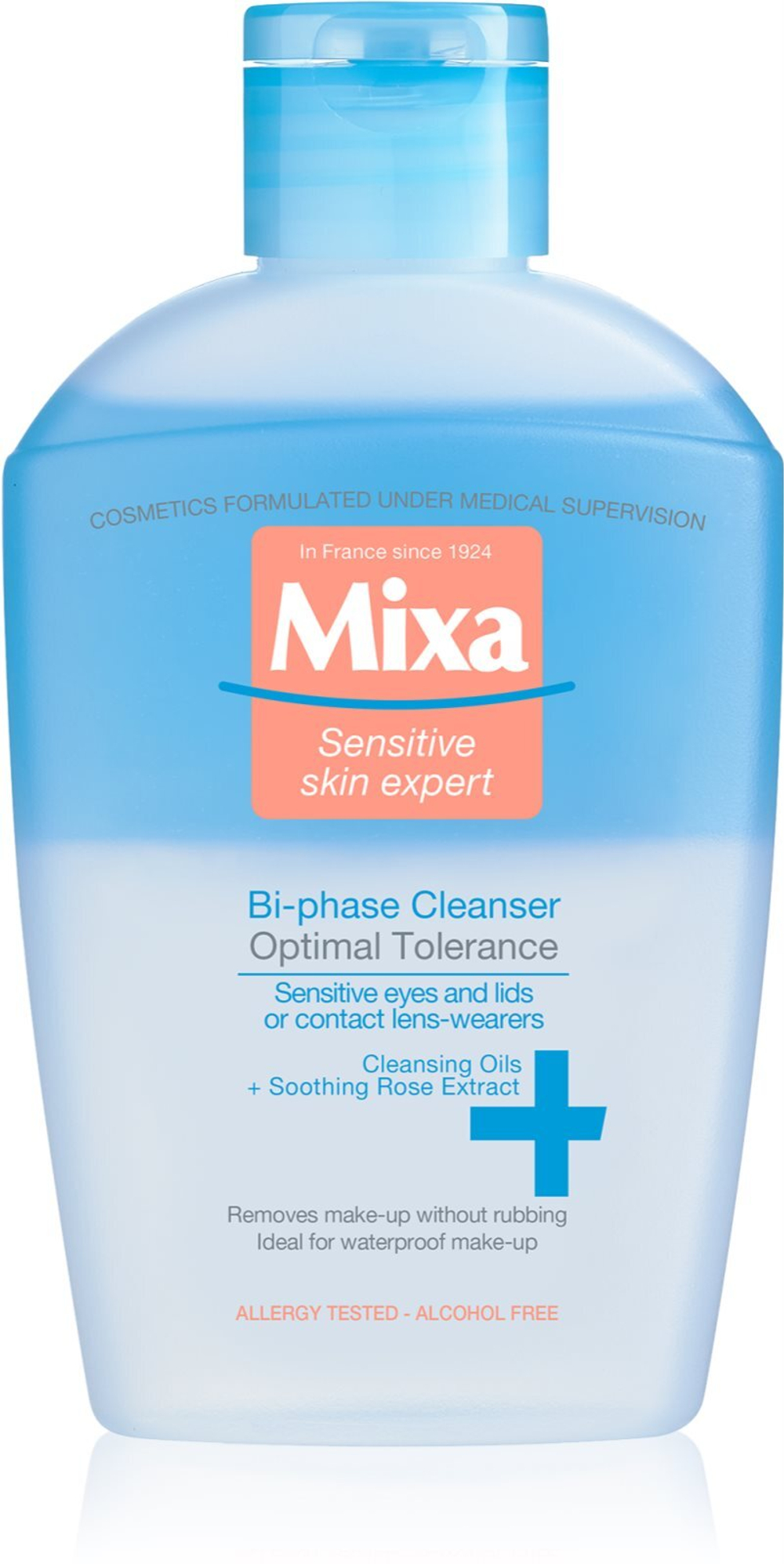 MIXA Optimal Tolerance - двухкомпонентное средство для снятия макияжа с глаз /   125  ml  / GTIN 3600550305036