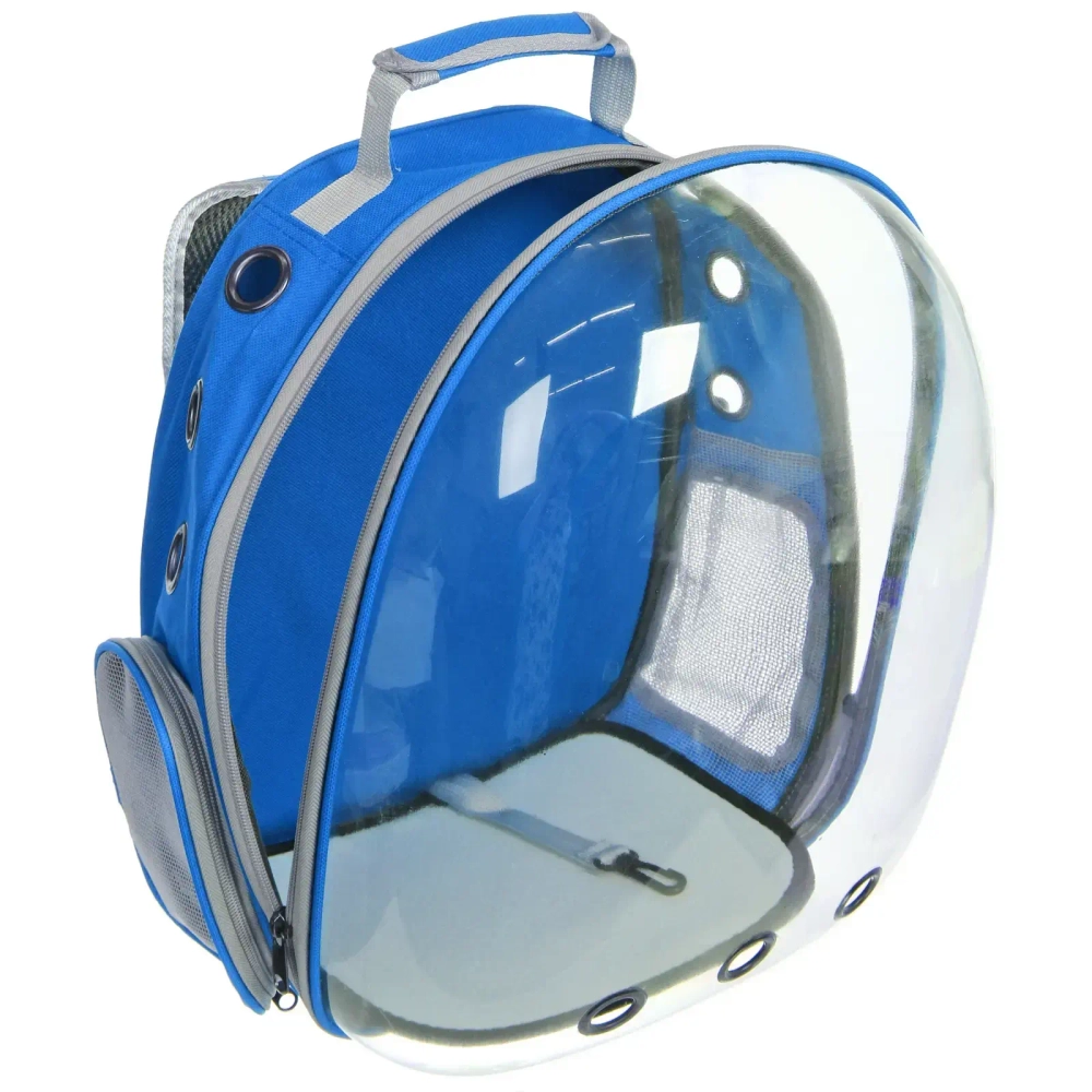 Рюкзак - переноска для животных «ЛЮБИМЫЙ БРО», цвет синий, 27*33*43см/до 7кг (Пакет и Лейбл)