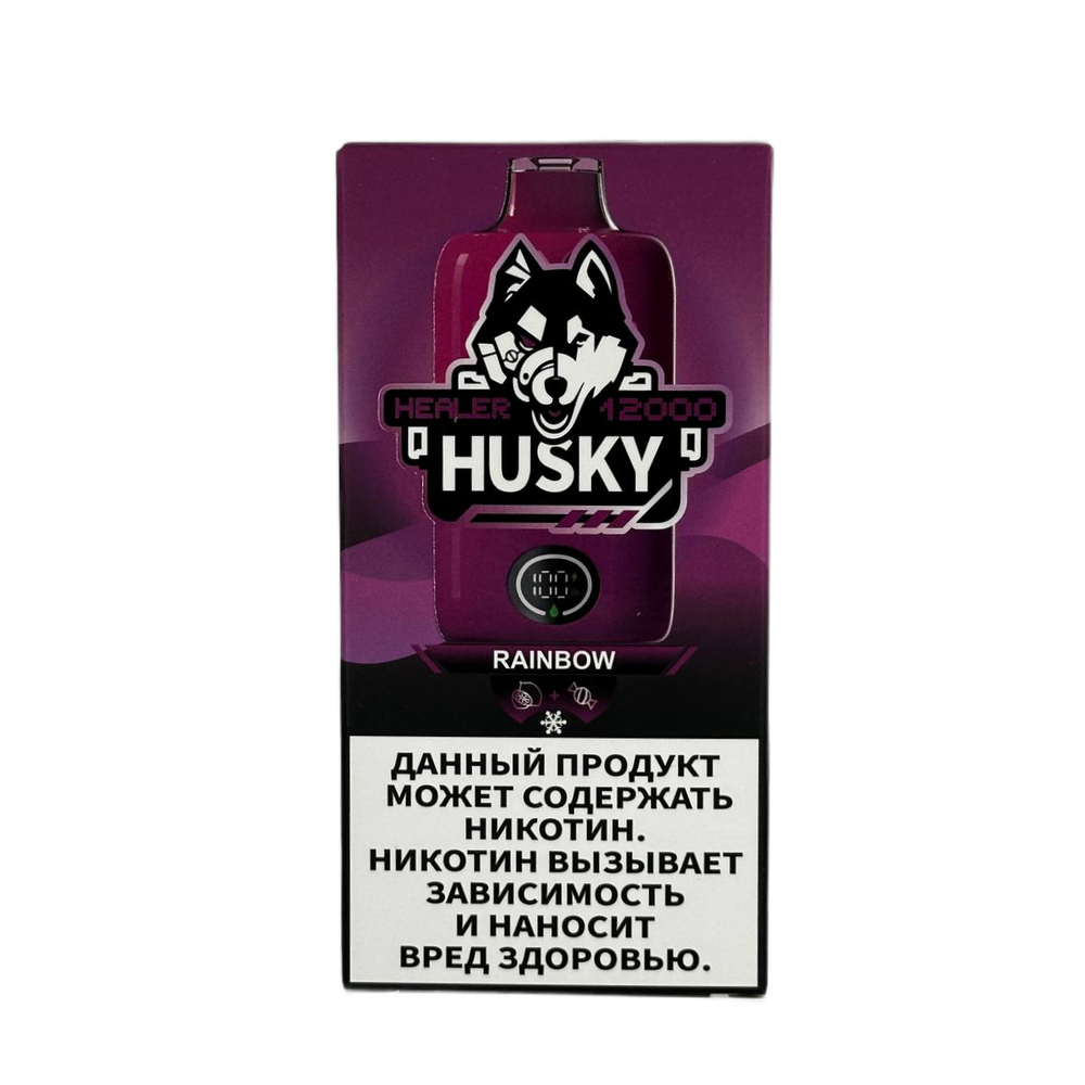 Husky Healer Rainbow - лимон-скитлс-лёд 12000 затяжек 20мг Hard (2% Hard)