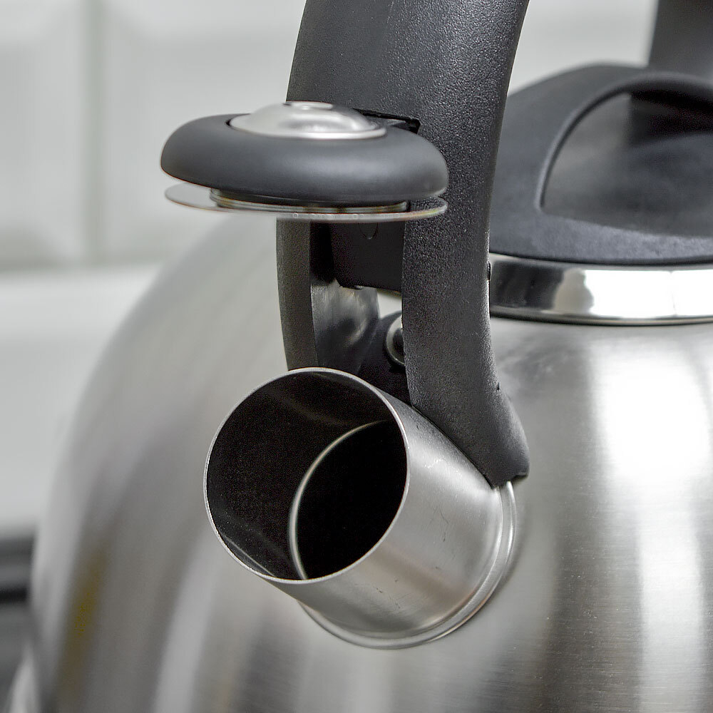 Чайник 3л нерж со свистком, индукция, бакелитовая ручка, Z-4521